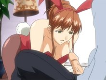 Un mâle dans le repère des bunny à gros seins 1