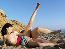 Balade porno à la plage 4