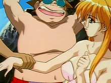 Manga porno nymphettes à gros seins et baisées en public 5