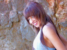 Beurette rousse à gros seins et sexe à la plage 6